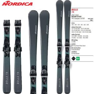 ノルディカ NORDICA 23-24 BELLE 73 + COMPACT 10 FDT （金具付） レディース：｜gutsoutdoorshop