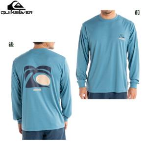 QUIKSILVER クイックシルバー ARTS IN PALM LS アーツ イン パーム ロングスリーブ ラッシュガード 長袖 マリンスポーツ アウトドア (BLU) QLY231033の商品画像