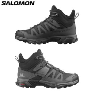 24春夏モデル SALOMON サロモン 登山靴 X ULTRA 4 MID WIDE GTX (BL/MA/PE)：L41294600｜gutsoutdoorshop