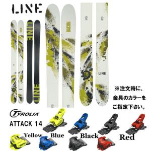 ライン LINE 23-24 ベーコン BACON 115 板と金具2点セット( ビィンディング:TYROLIA ATTACK 14 GW セット)：ATTACK14｜gutsoutdoorshop