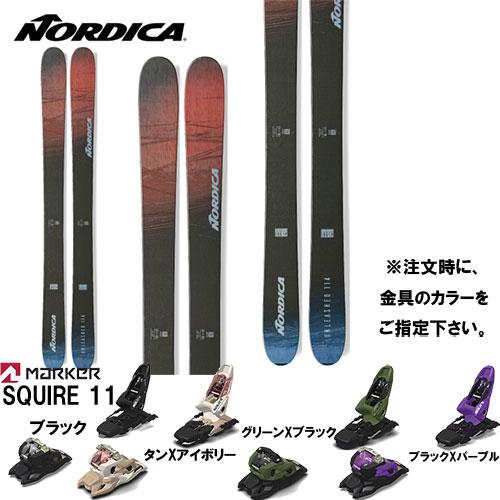 NORDICA 23-24 アンリーシュド UNLEASHED 114 スキー板と金具2点セット( ...