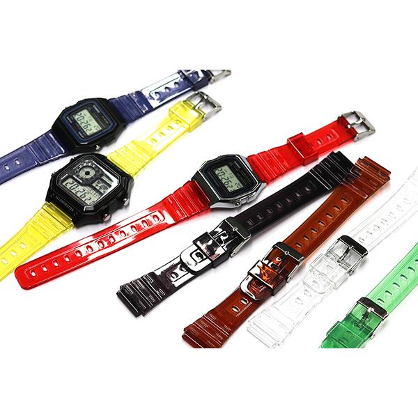 カシオ F91W F84 F105 F108 A158 A168 AE1200 互換 スケルトン ラ...