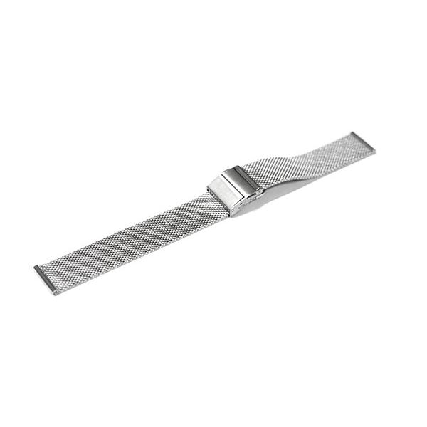 腕時計 ベルト ステンレス ミラレーゼ メッシュ 16mm 18mm 20mm 22mm シルバー ...
