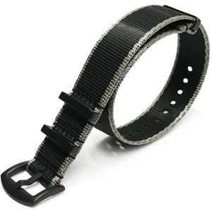 腕時計 NATO ベルト 20mm 22mm ナイロン オリーブグリーン ブラック