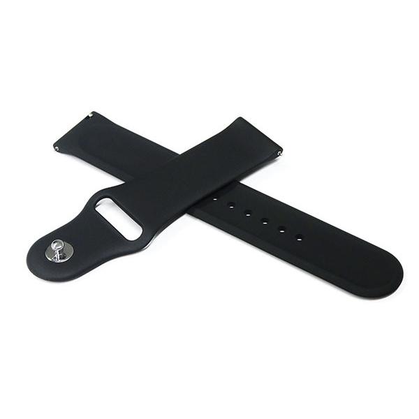 スマートウォッチ ベルト 20mm 22mm シリコン ラバー クイックリリース ブラック smw-...
