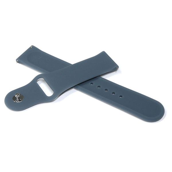 スマートウォッチ ベルト 20mm 22mm シリコン ラバー スポーツ クイックリリース ブルーグ...