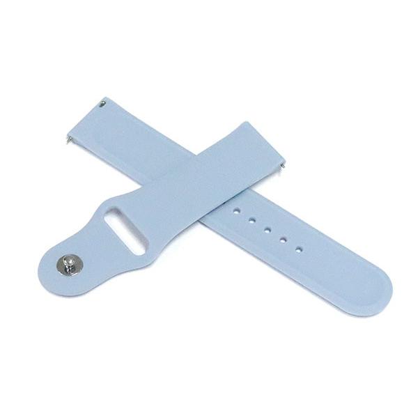 スマートウォッチ ベルト 20mm 22mm シリコン ラバー クイックリリース パステルブルー s...