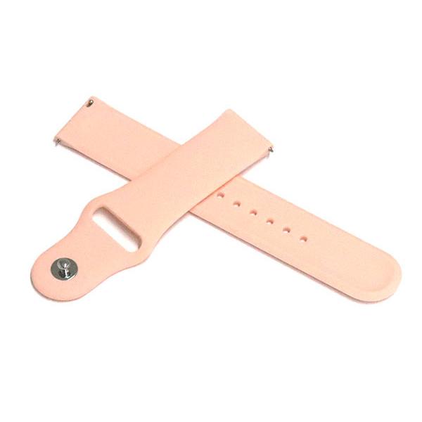 スマートウォッチ ベルト 20mm 22mm シリコン ラバー クイックリリース パステルピンク s...