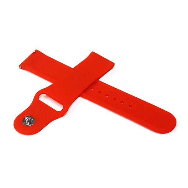 スマートウォッチ ベルト 20mm 22mm シリコン ラバー クイックリリース レッド smw-t...