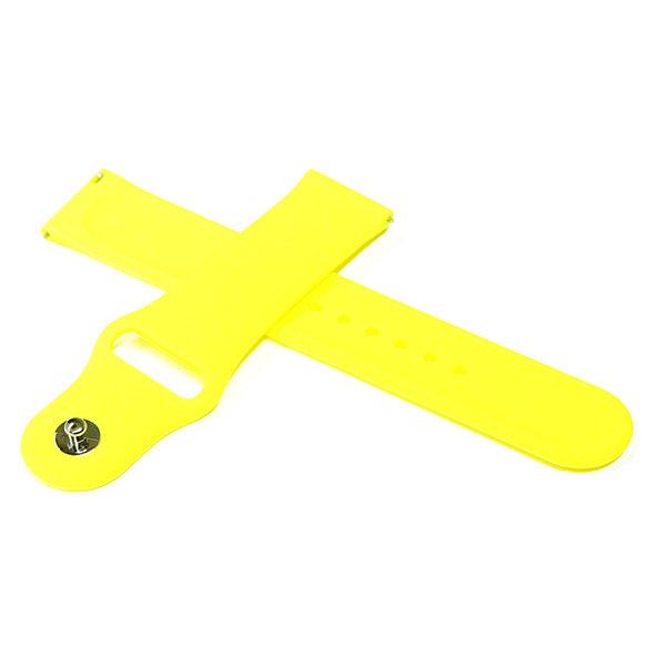 スマートウォッチ ベルト 20mm 22mm シリコン ラバー クイックリリース イエロー smw-...