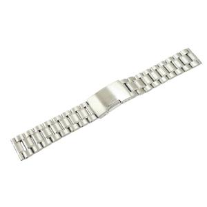 腕時計 ベルト 18mm ステンレス シルバー サイドプッシ...