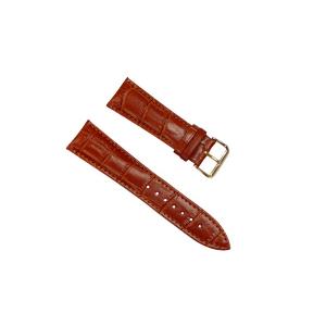 腕時計 ベルト 19mm レザー 茶 ピンインバックル イエ...