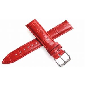 腕時計 ベルト 22mm レザー 赤 ピンインバックル 交換...