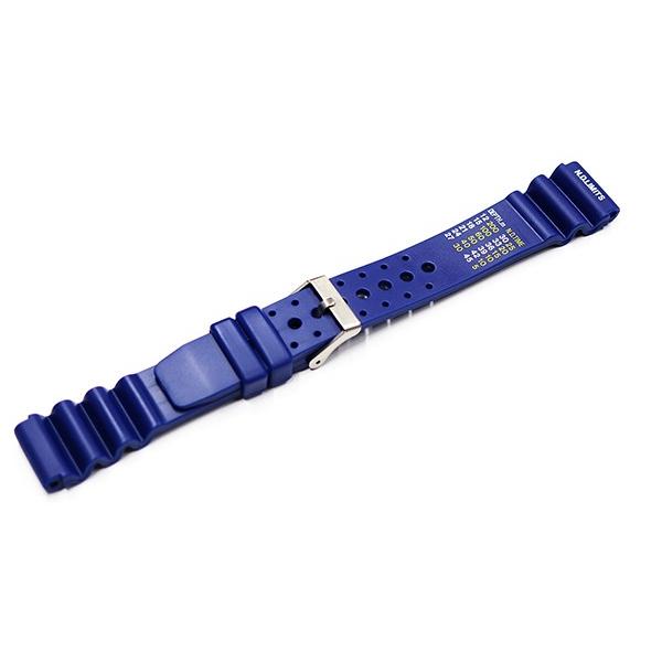 腕時計 ラバー ベルト 20mm ウレタン ブルー ダイバー 仕様 N.D.LIMITS sr01-...