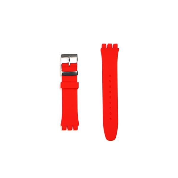 スウォッチ swatch ベルト 16mm 17mm 19mm 20mm ホールレス シリコン ラバ...