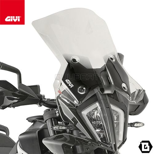 GIVI 7710DT スクリーン クリア 大型ウインドシールド（別売取付キット必要）｜KTM 89...
