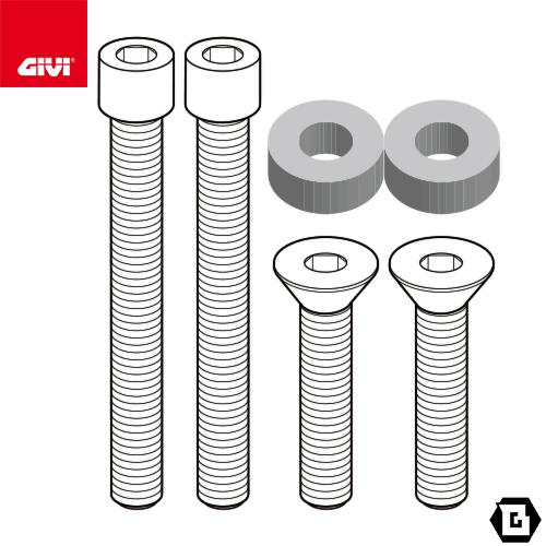 GIVI 8209KIT 取付キット リアキャリア SRA8209用｜MOTO GUZZI V85 ...
