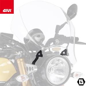 【5/28当店在庫品】GIVI AL2128A フィッティングキット ユニバーサルスクリーン用／YAMAHA XSR900 (16 - 21)専用／ジビ｜guubeat-moto