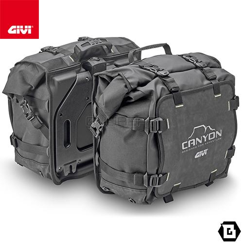 GIVI GRT720 Gravel-T CANYON サイドバッグ 50L(片側25L)容量 左右...