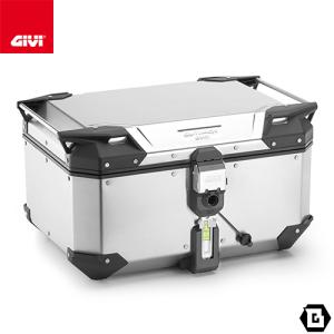 ジビ(GIVI) MONOKEY トップケース V47 アルミ+スモークリフレクター
