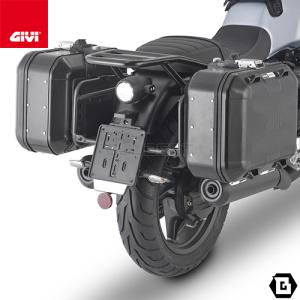 GIVI PLO8206MK サイドケースホルダー PL ONE-FIT MONOKEYサイドケース用／MOTO GUZZI V7 850 STONE / SPECIAL (21 - 23)専用／ジビ｜guubeat-moto
