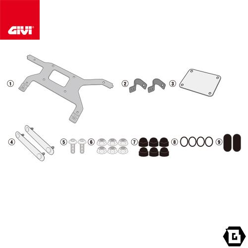 GIVI TL1178KIT S250ツールボックスフィッティングキット／HONDA CRF1100...