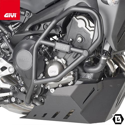 GIVI TN2139 エンジンガード クラッシュバー ブラック スチール製｜YAMAHA トレーサ...