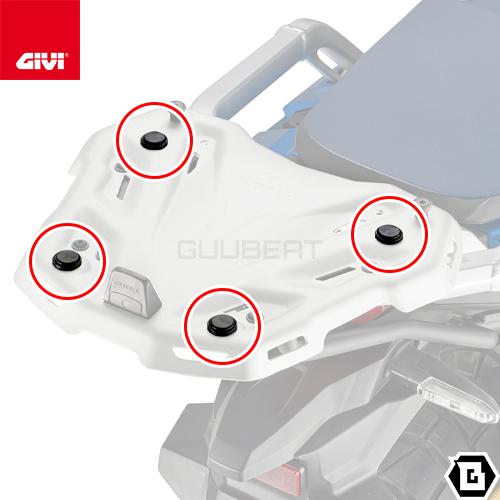 【06/04当店在庫あり】GIVI Z9571R ラバーストッパー 4個 リアキャリア ベースプレー...