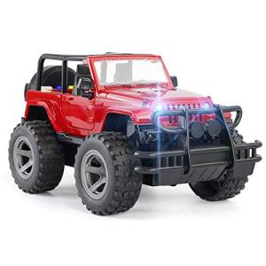 (Red) - YesToys Car Toy Off-Road Military Fighter Friction Powered Toy Vの商品画像