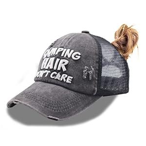 MANMESH HATT キャンピング ヘア Don't Care ポニーテールハット ヴィンテージ ウォッシュ加工 ダメージ加工 野球 お父さ
