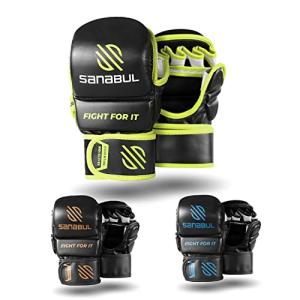 Sanabul Essential MMAハイブリッドスパーリンググローブ 7オンス Small/Medium