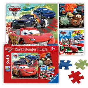 ディズニーカーズ ジグソーパズル 49ピース 3種セット ライトニングマックイーン 新品