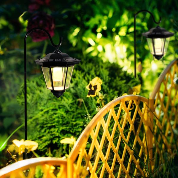 GWSOLAR【ソーラーランタン 吊り下げ Smart Lighting 屋外 庭園灯】ホワイト色、...