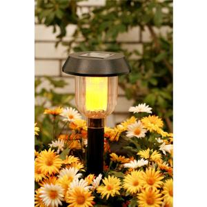 ソーラーライト【レッドLED3個組!!】ガーデンをライトアップ！お庭