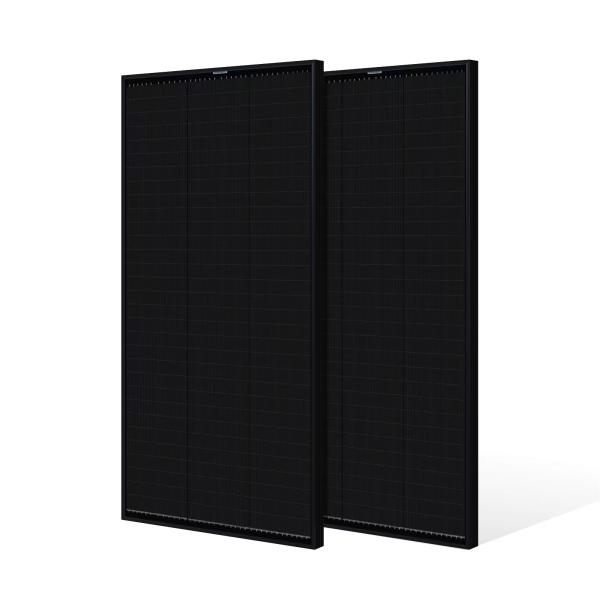 GWSOLAR 影に強い!! 太陽光パネル100W×2枚組 全並列ソーラーパネルブラック仕様 REN...