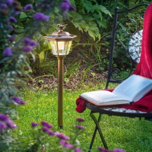 ソーラーライト【レッドLED3個組!!】ガーデンをライトアップ！お庭