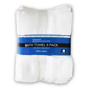宅急便）グランドール ホスピタリティ バスタオル 6枚 業務用 速乾性