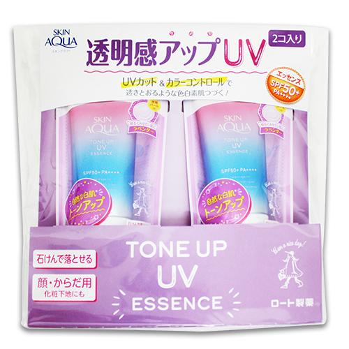 スキンアクア　トーンアップUVエッセンス　ラベンダー　80g×2個　コストコ　Costoco　日焼け...