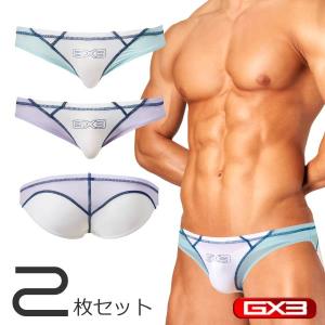 2枚パンツセット GX3/ジーバイスリー SPLASH SHEER ペールカラー ビキニパンツ