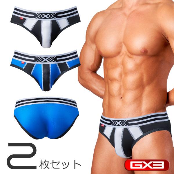 2枚パンツセット GX3/ジーバイスリー GLOSS TOUCH DX ライン ブリーフパンツ
