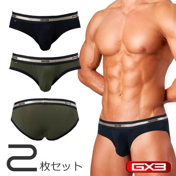 2枚パンツセット GX3/ジーバイスリー PRIME SKIN BLACK ブリーフパンツ