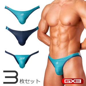 【3枚パンツセット】GX3/ジーバイスリー GLOSS NEON MESH ビキニアソート#NP20｜GX3