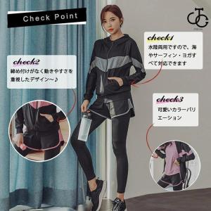 水着 レディース ラッシュガード 体型カバー ...の詳細画像2