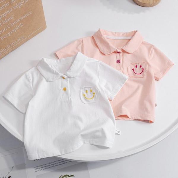 キッズ　ポロシャツ　poloシャツ　子供Tシャツ　女の子 男の子 春夏　半袖　 シャツ　ス　インナー...