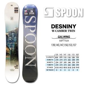 スノーボード ボード 板 SPOON DESTINY 2022 モデル メンズ レディス ダブルキャンバー｜gyazoonet