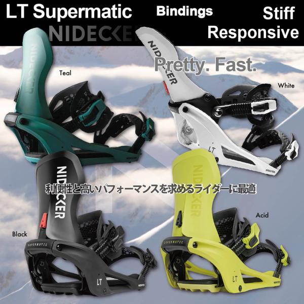 スノーボード バイン ビンディング NIDECKER LT SUPERMATIC 2027 ナイデッ...