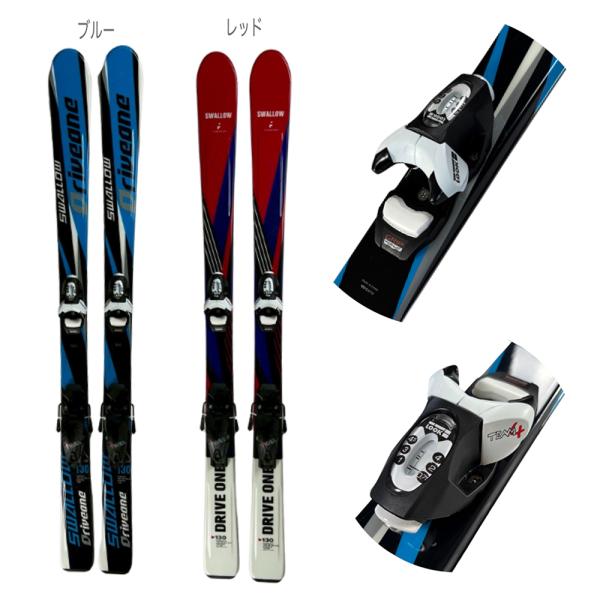 スキー ジュニア キッズ SWALLOW DRIVE ONE Jr. ビィンディング セット 120...