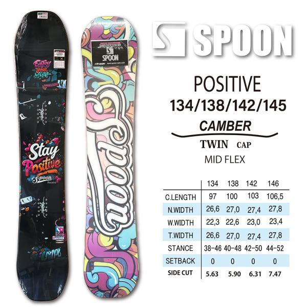 スノーボード スノボー 板 SPOON POSITIVE 2026 モデル レディス キャンバー（単...