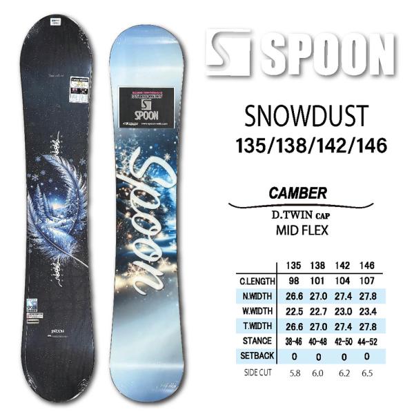 スノーボード スノボー 板 SPOON SNOWDUST 2026 モデル レディス キャンバー（単...