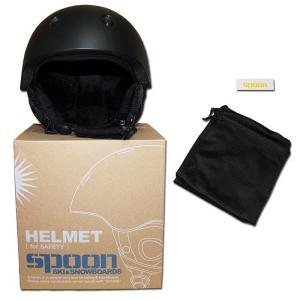 スノーヘルメット フリーサイズ ダイヤル調整 SPOON-HELMET/スキー